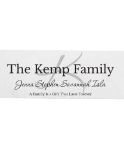 Personalised Family Wooden Block Sign