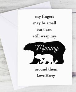 Personalised Fingers may be small Card