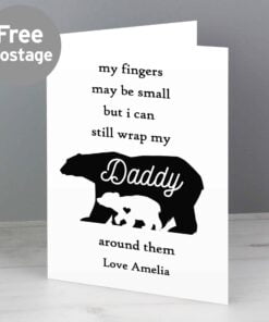 Personalised Fingers may be small Card