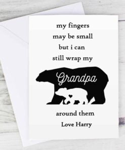 Personalised Fingers may be small Card
