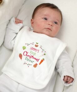 Personalised ‘First Christmas Dinner’ Bib