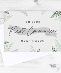 Personalised First Communion Card