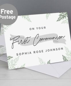 Personalised First Communion Card