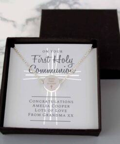 Personalised First Holy Communion Necklace & Box