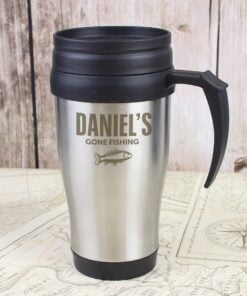 Personalised Fishing Travel Mug