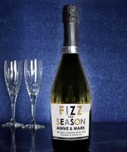 Personalised Fizz The Season Bottle of Prosecco