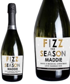 Personalised Fizz The Season Bottle of Prosecco