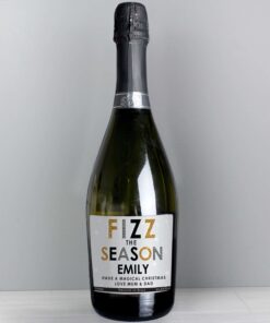 Personalised Fizz The Season Bottle of Prosecco