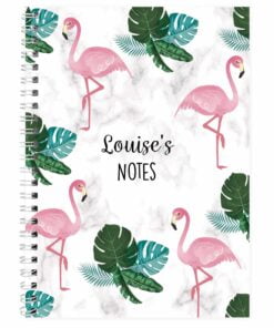 Personalised Flamingo A5 Notebook