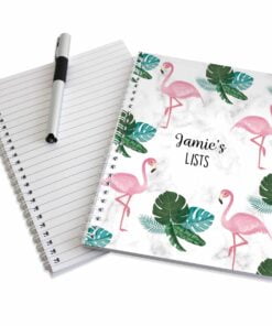 Personalised Flamingo A5 Notebook