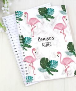 Personalised Flamingo A5 Notebook