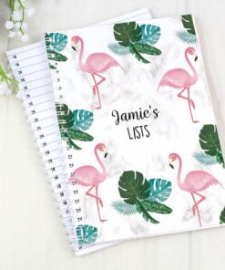 Personalised Flamingo A5 Notebook