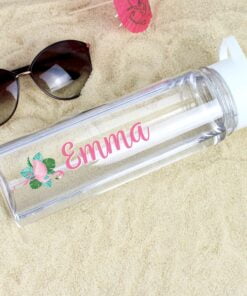 Personalised Flamingo Island Water Bottle