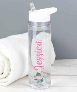 Personalised Flamingo Island Water Bottle