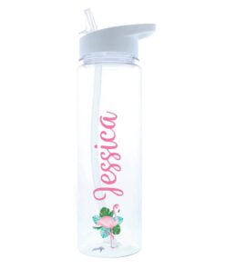 Personalised Flamingo Island Water Bottle