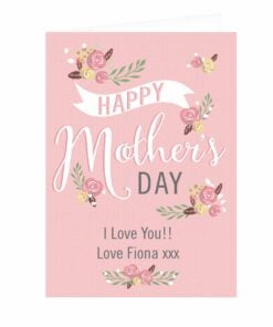 Personalised Floral Bouquet Mother’s Day Card