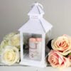 Personalised Floral Bouquet White Lantern