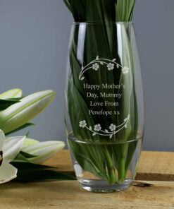 Personalised Floral Bullet Vase