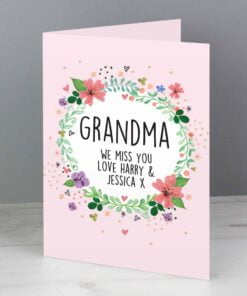 Personalised Floral Card
