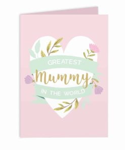 Personalised Floral Heart Card