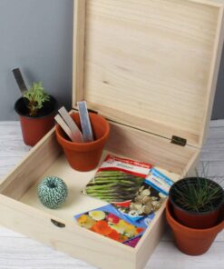 Personalised Floral Large Wooden Keepsake Box