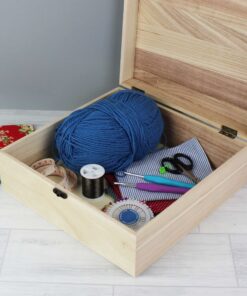 Personalised Floral Large Wooden Keepsake Box