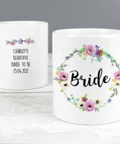 Personalised Floral Mug