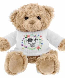 Personalised Floral Teddy Bear
