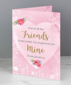 Personalised Floral Watercolour Card