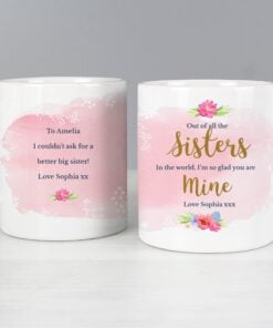 Personalised Floral Watercolour Mug