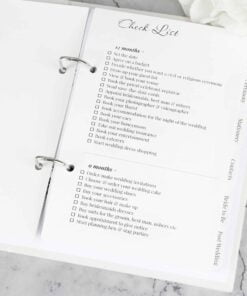 Personalised Floral Watercolour Wedding Planner