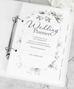 Personalised Floral Watercolour Wedding Planner