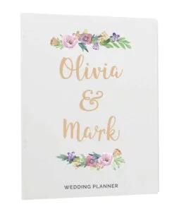 Personalised Floral Watercolour Wedding Planner