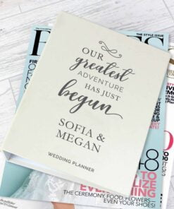Personalised Floral Watercolour Wedding Planner