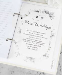 Personalised Floral Watercolour Wedding Planner