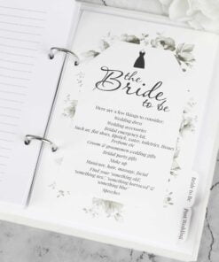 Personalised Floral Watercolour Wedding Planner
