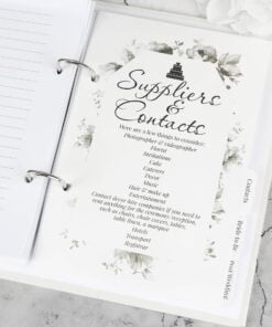 Personalised Floral Watercolour Wedding Planner