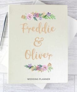 Personalised Floral Watercolour Wedding Planner