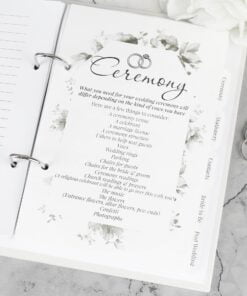 Personalised Floral Watercolour Wedding Planner
