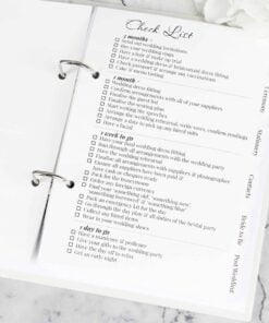 Personalised Floral Watercolour Wedding Planner