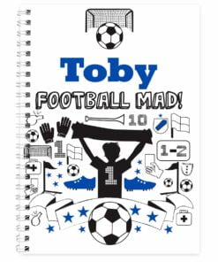 Personalised Football A5 Notebook