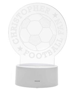 Personalised Football LED Colour Changing Desk Night Light