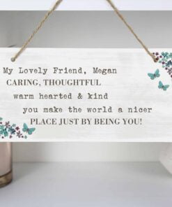 Personalised Forget me not Wooden Sign