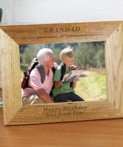 Personalised Formal 7×5 Landscape Wooden Photo Frame