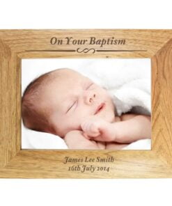 Personalised Formal 7×5 Landscape Wooden Photo Frame