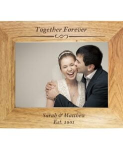 Personalised Formal 7×5 Landscape Wooden Photo Frame
