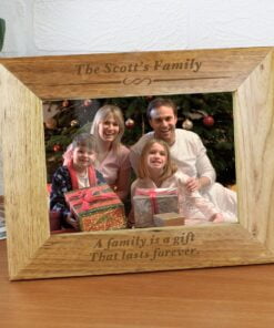 Personalised Formal 7×5 Landscape Wooden Photo Frame