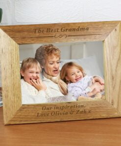 Personalised Formal 7×5 Landscape Wooden Photo Frame