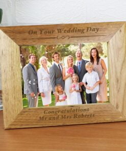 Personalised Formal 7×5 Landscape Wooden Photo Frame