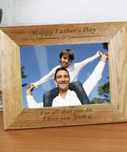 Personalised Formal 7×5 Landscape Wooden Photo Frame